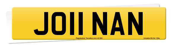 Registration number JO11 NAN